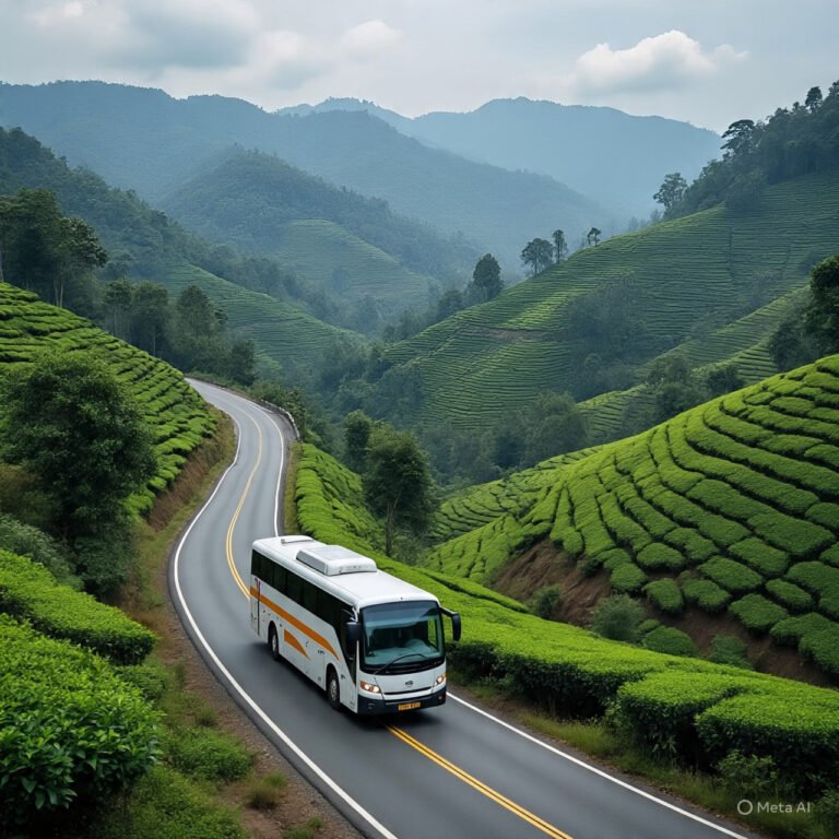 Theni to South Kerala Jewels (5 Nights / 6 Days)Vehicle: Deluxe AC Coach (Approx. 53 Seater)