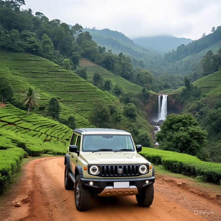 Luxury 4N/5D Adventure: Theni – Guruvayur – Athirappilly – Cochin – Munnar – TheniMahindra Thar Roxx 4×4 (Premium Adventure SUV)