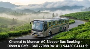 Chennai to Munnar Bus Booking Guide Summer 2026 by Rengha Holidays