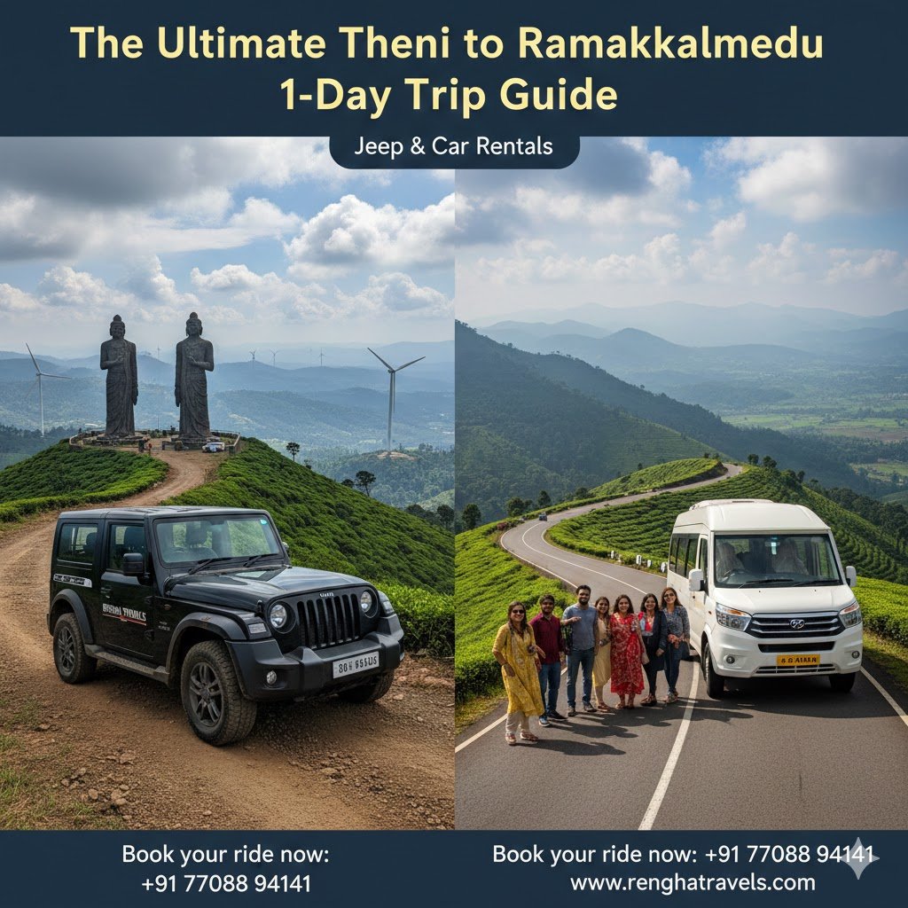 The Ultimate Theni to Ramakkalmedu 1-Day Trip Guide Jeep & Car Rentals