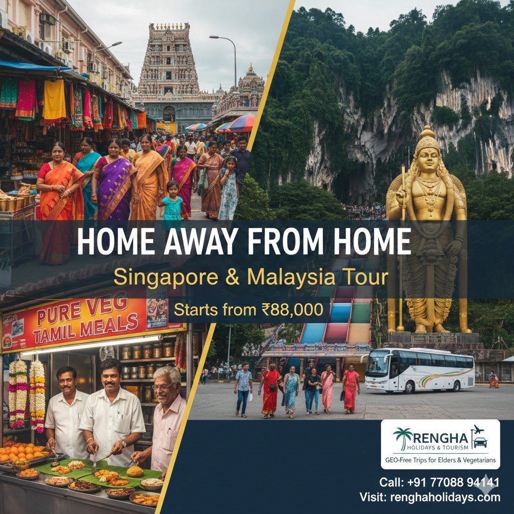Singapore & Malaysia Tour with Tamil Food: A Tension Free Getaway | Packages Starts From Rs.88000